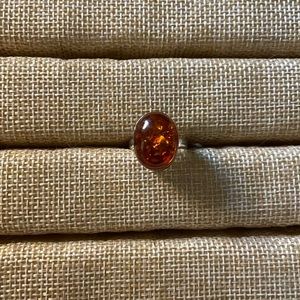 Sterling Amber ring